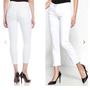 Kenzie white effortless ankle mid rise jean size 4/27